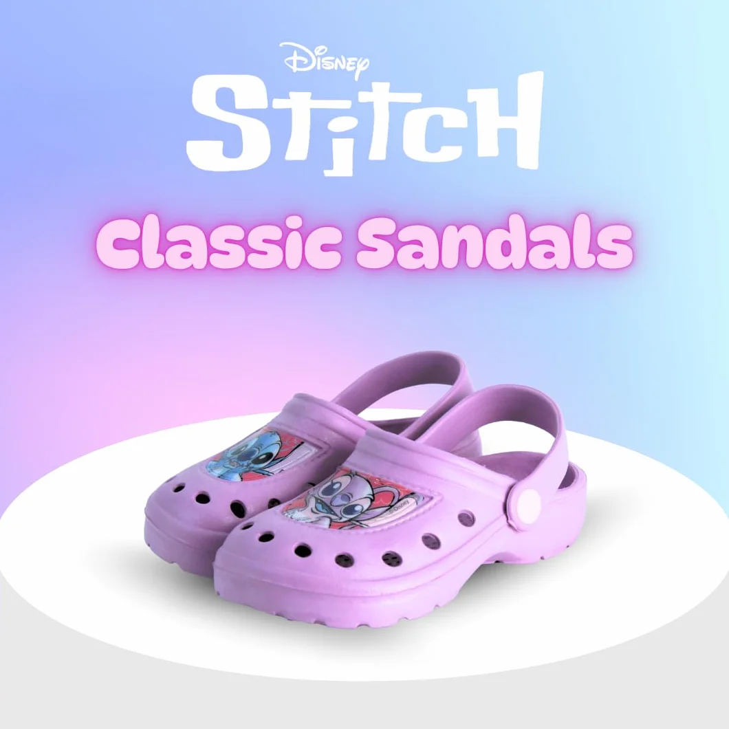 Disney Stitch Zuecos para Niñas, Diseño Stitch y Angel Sandalias de Verano para Niñas, Tallas EU 22 a 33