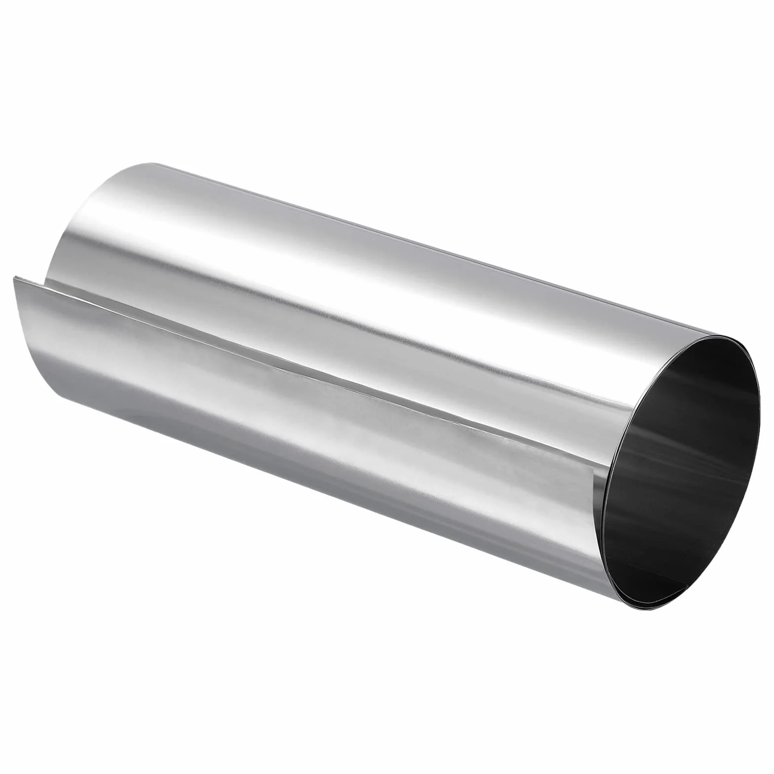 Lámina de Acero Inoxidable 304 0,05x150x1000mm Rollo Hoja Tira Plateado