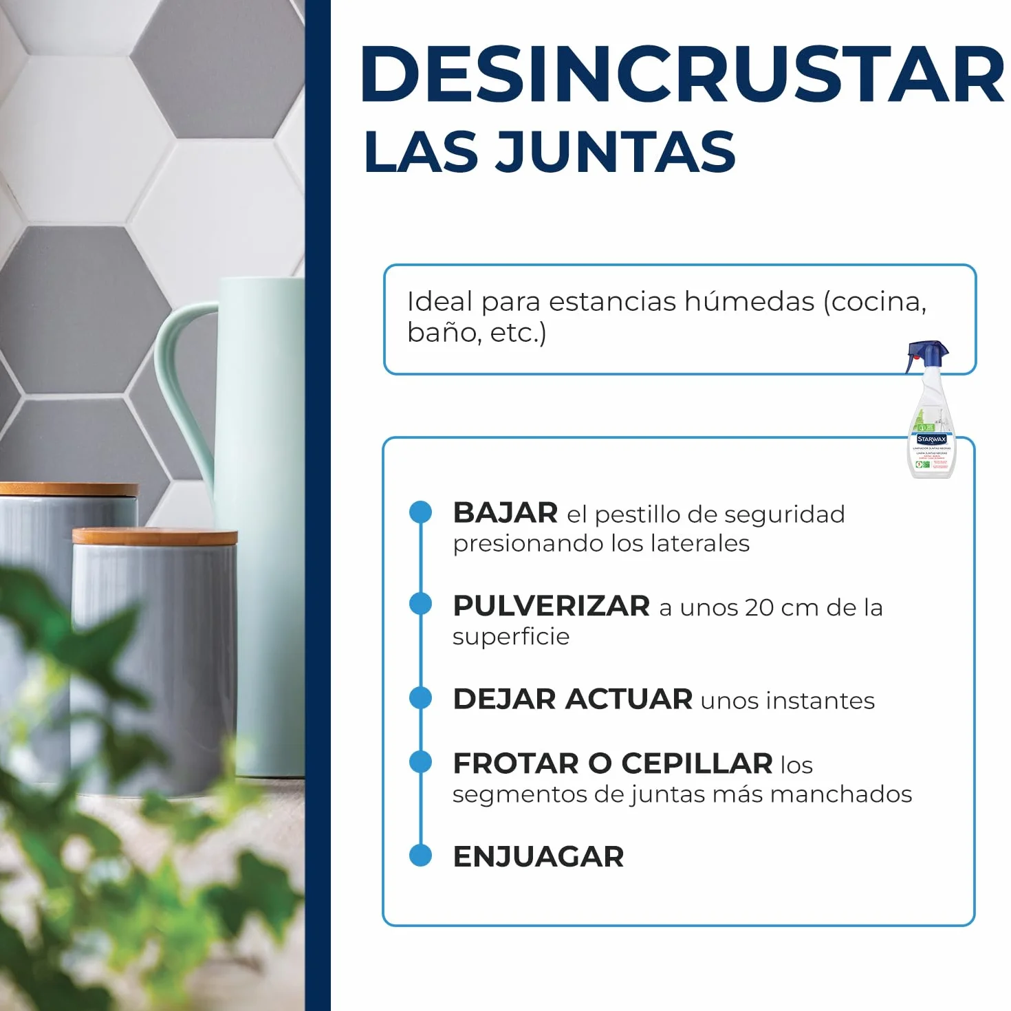 STARWAX Blanqueador para juntas y baño 500ml