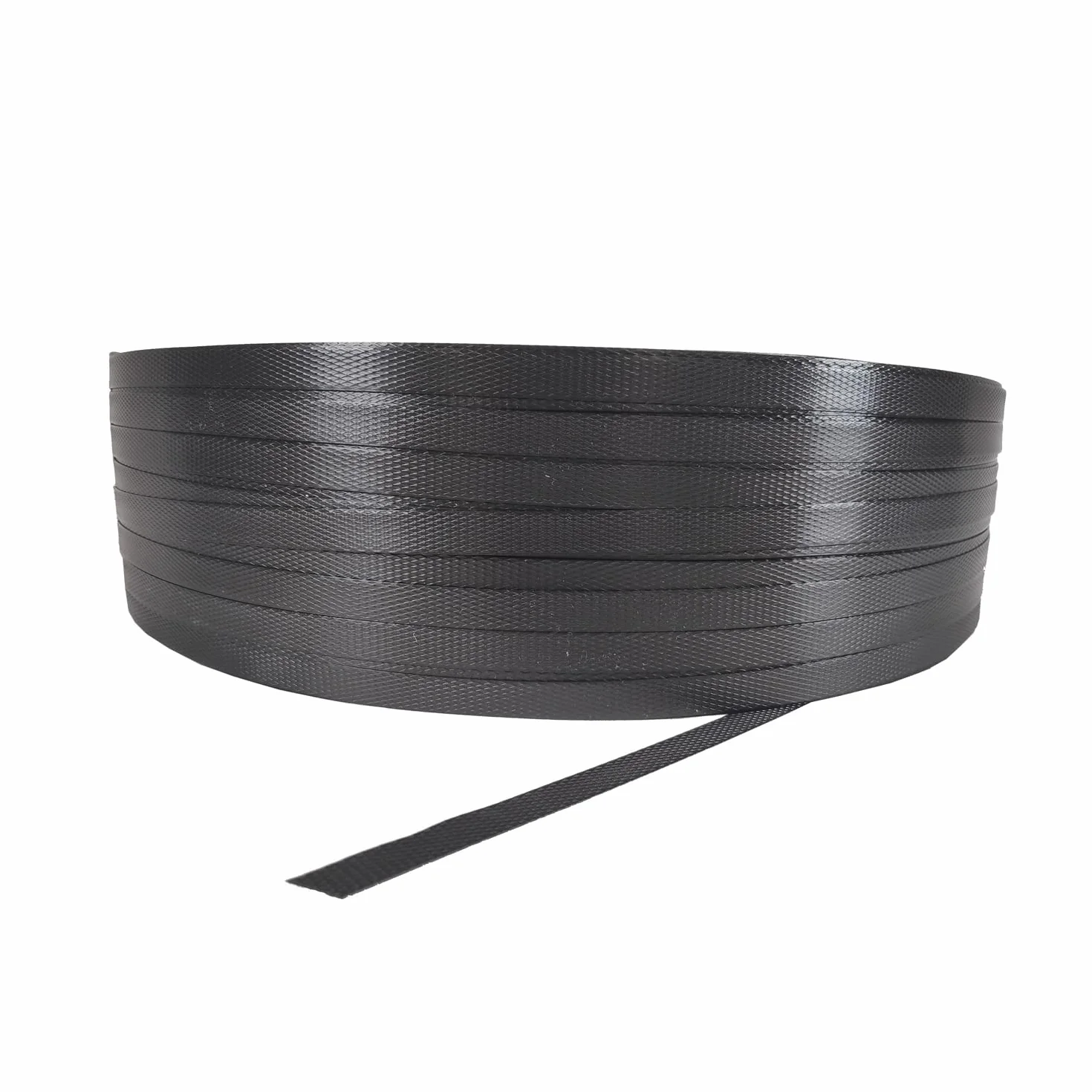 Cinta de fleje de polipropileno PP 13 mm x 0,8 mm 150 mm 1200 m Negro