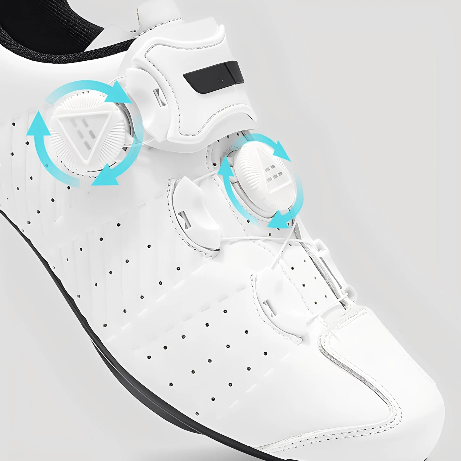 Zapatillas Ciclismo Montañ Sin Cala, Zapatos Bicicleta Montaña/Carretera Hombre Calzado Bicicleta, Zapatillas de Ciclismo Base Goma Antideslizante Ligeros