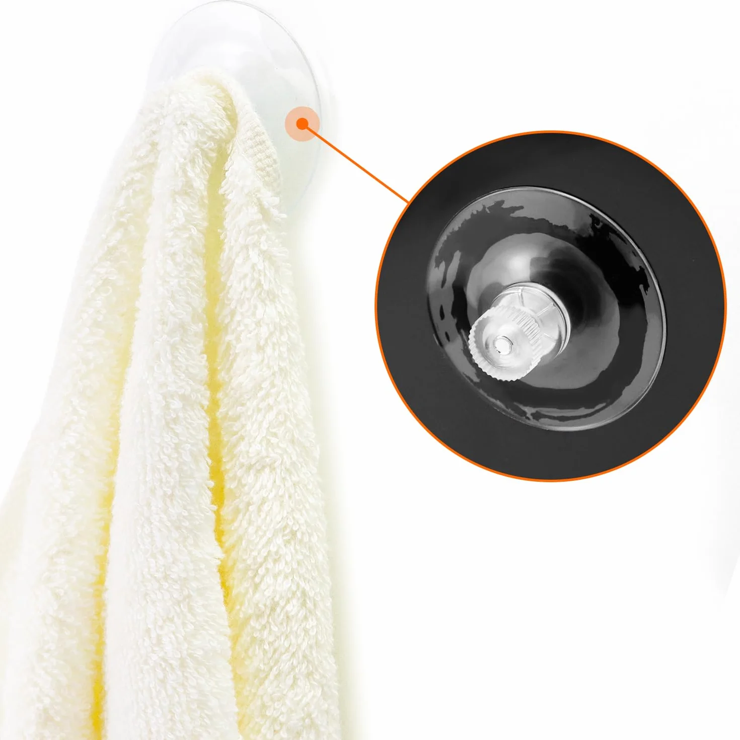 QWORK ventosas para cristal Ø 40mm con tuerca moleteada, 40 piezas