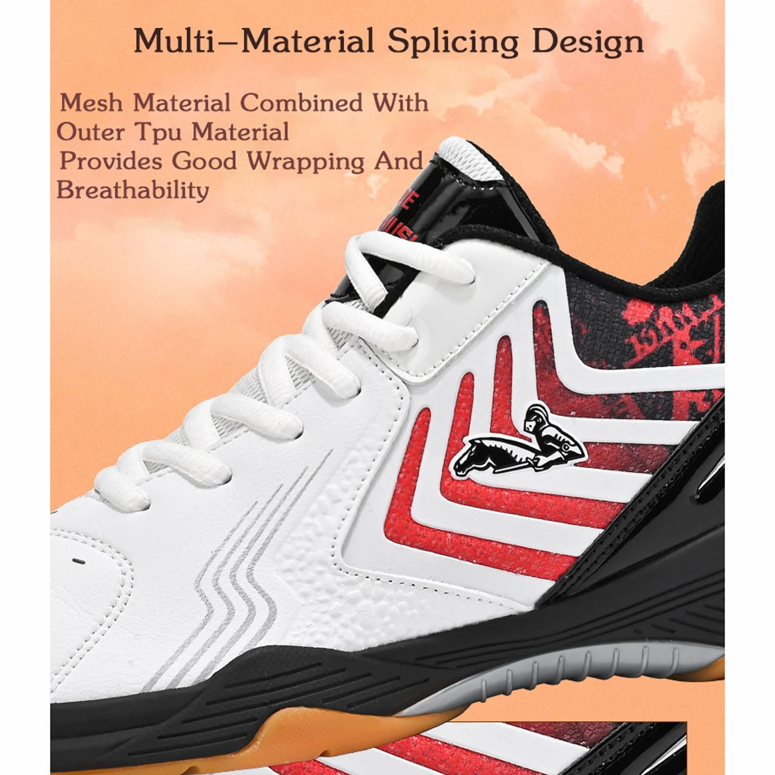 Zapatillas De Voleibol,Zapatos De BáDminton Hombre,Zapatillas Tenis Antideslizante Zapatillas Voleibol Hombre Ligero Zapatos Deportivos Transpirable para Hombre Adulto Fitness Bádminton