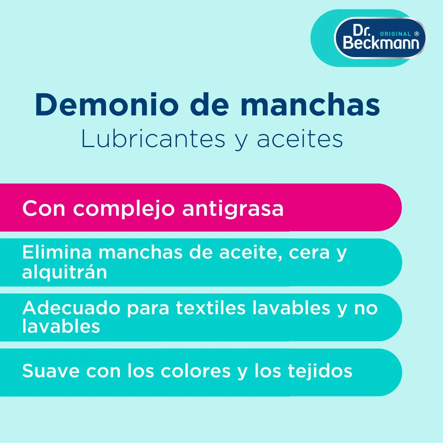 Dr. Beckmann El Mago Quitamanchas Lubricantes y Aceites 50 ml