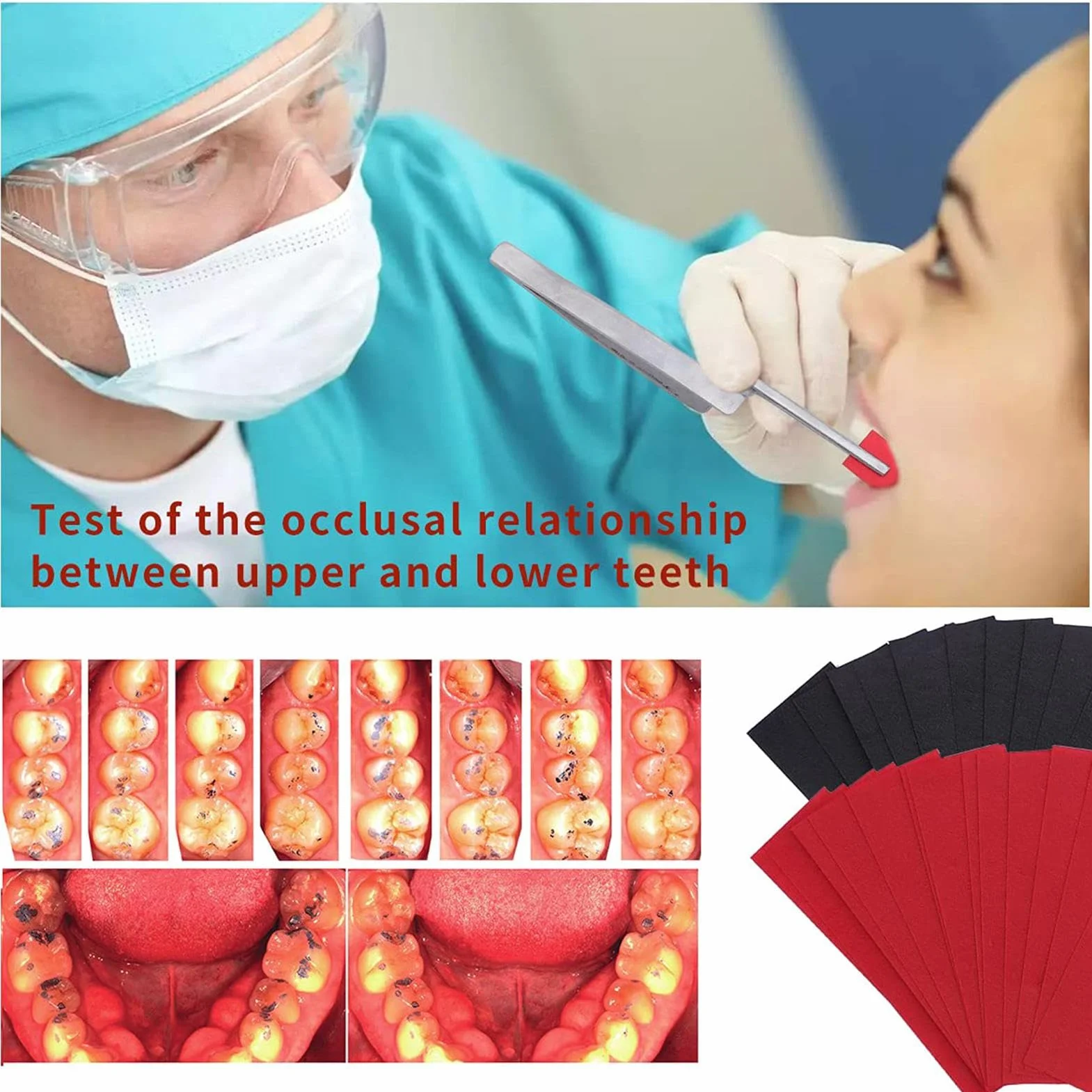 Tsuchiya Mordida Dental Papel Articulado 300 Hojas Alta Sensibilidad Ajuste Oclusal