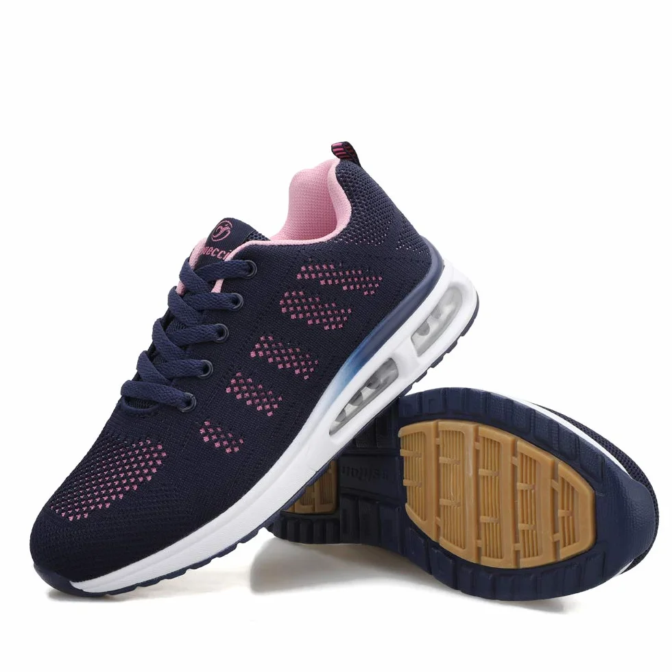 Youecci Zapatillas Deportivas Mujer, Entrenamiento, Amortiguación Aire, Malla Transpirable, Antideslizantes, Tenis Gimnasio, Correr