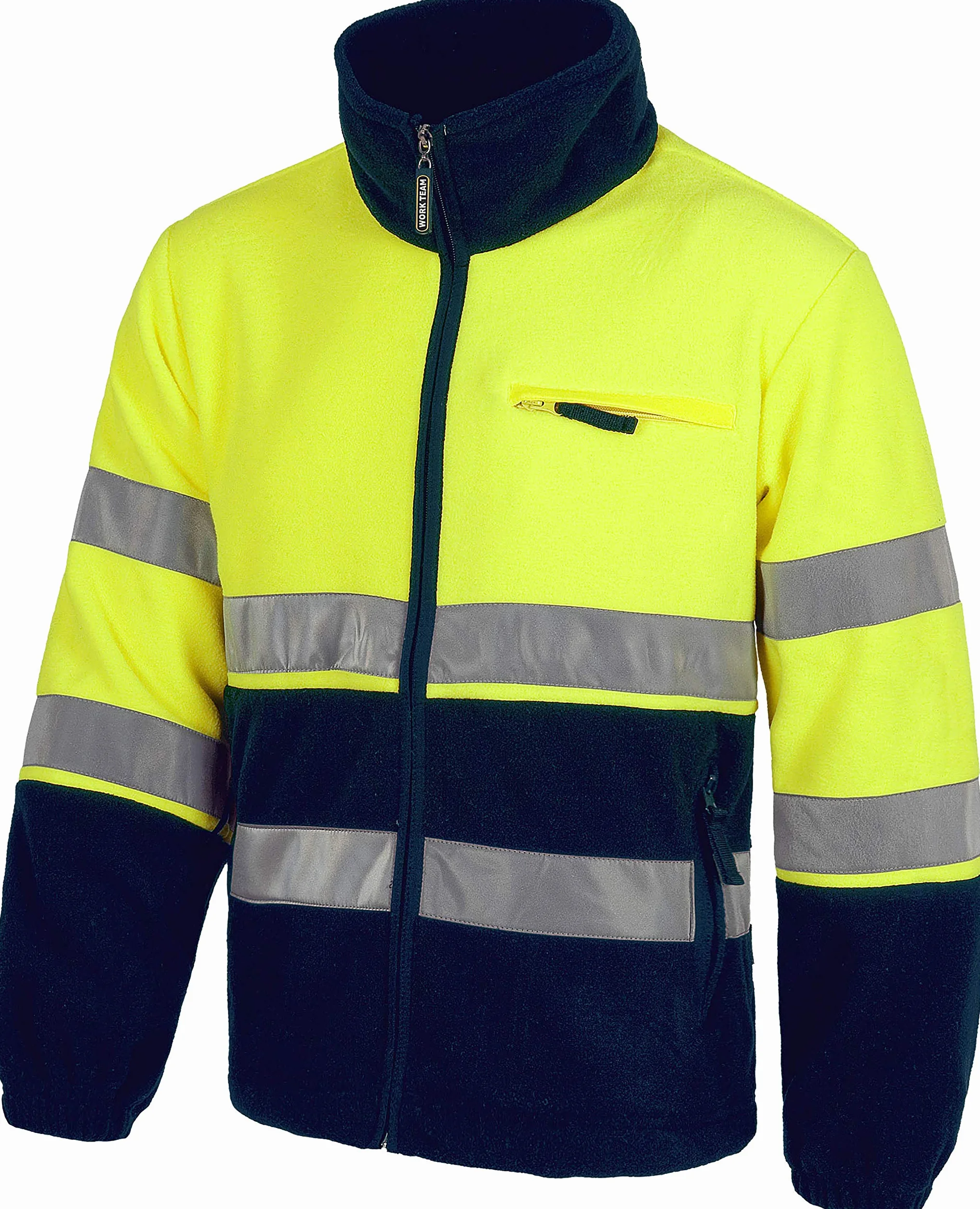 WORKTEAM Chaqueta Polar Alta Visibilidad Clase 2 ISO 20471 Reflectante 100% Poliéster 260 g/m²