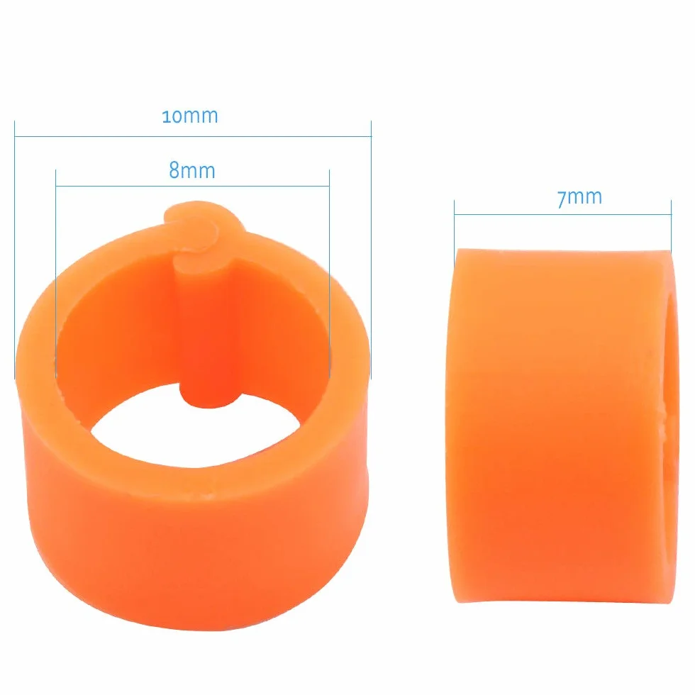 Anillos de Identificación para Aves 200pcs Anillos Pollo Paloma Banda Pierna Color Mezclado