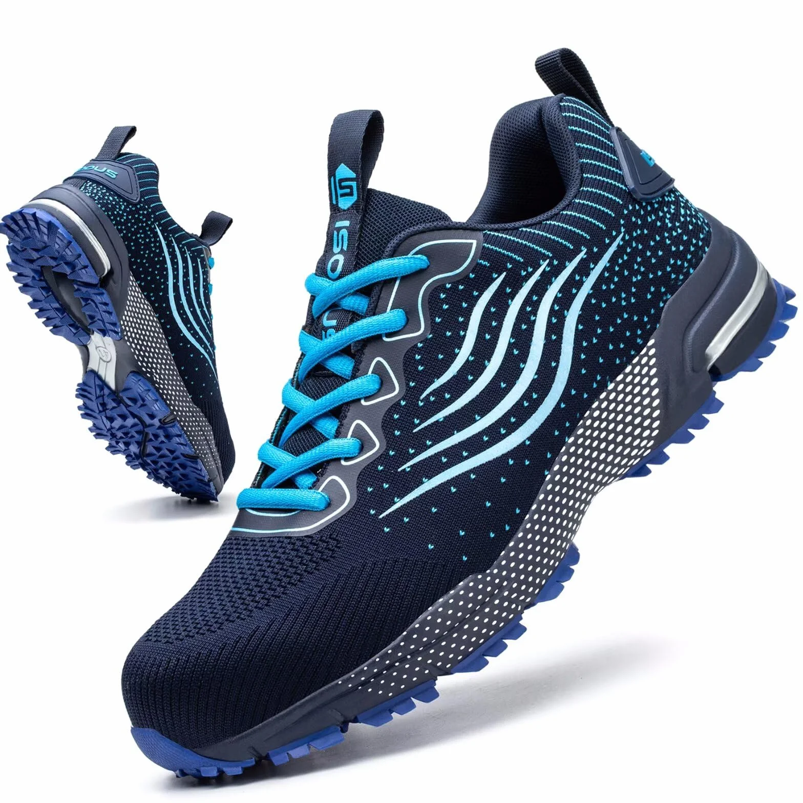 Zapatos de Seguridad para Hombre Mujer Zapatillas Trabajo Comodo Ligero Calzado de Seguridad con Punta de Acero Transpirable