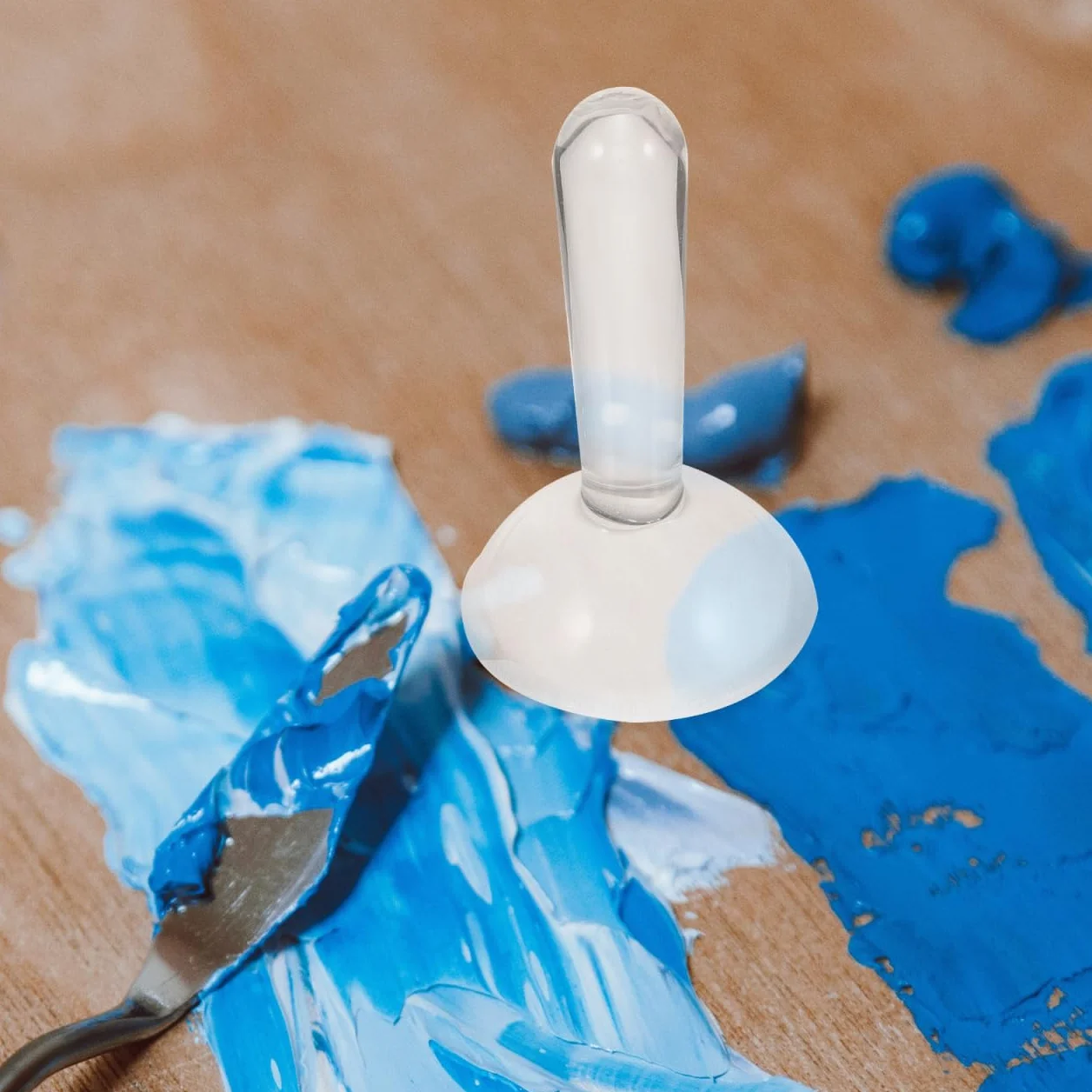 Operitacx Molinillo de Pigmento de Vidrio Máquina Trituradora de Vidrieras Portátil Varilla de Molienda Yeso