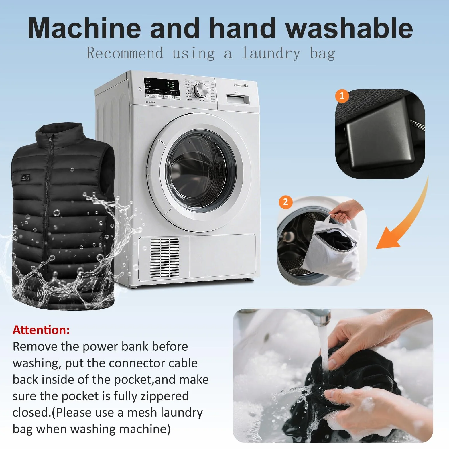 seenlast Chaleco Calefactable Hombre Mujer con Batería 10000mAh, 4 Zonas Calefactables 3 Niveles Temperatura Ajustables, Lavable, Chaleco Térmico Sin Mangas Ligera de Invierno para Exteriores