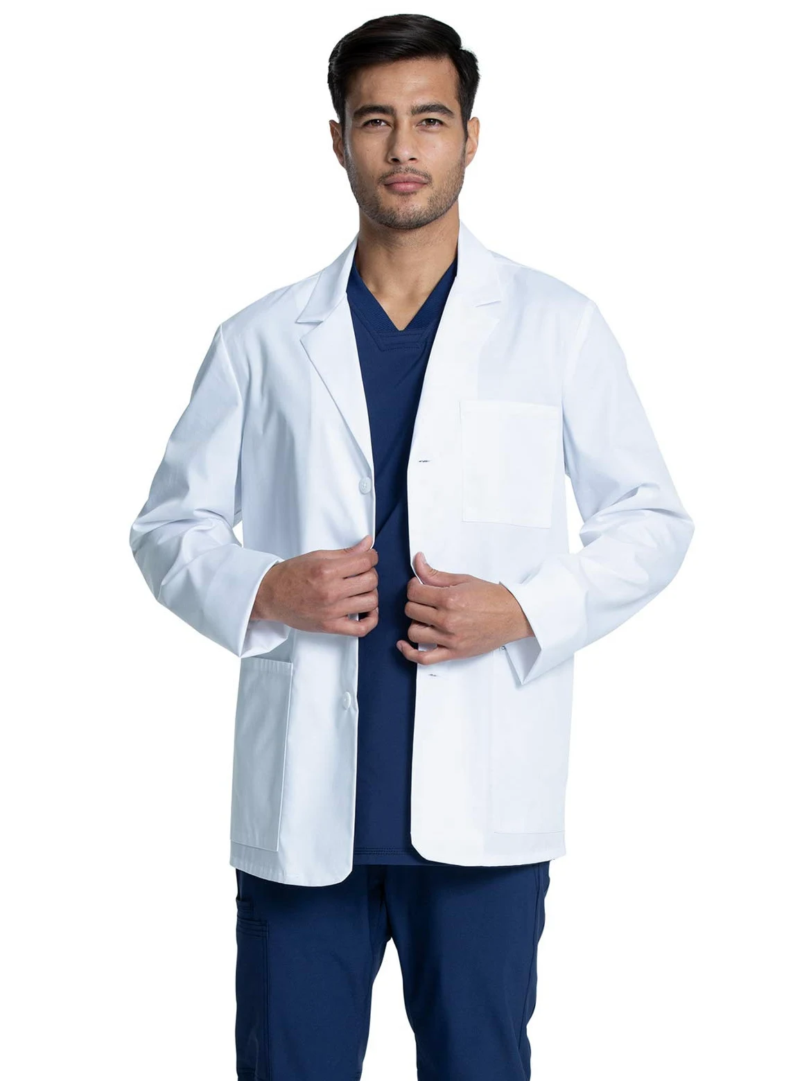 Cherokee CK401 - Abrigo de laboratorio para hombre, de 30 pulgadas, duradero, elástico mecánico