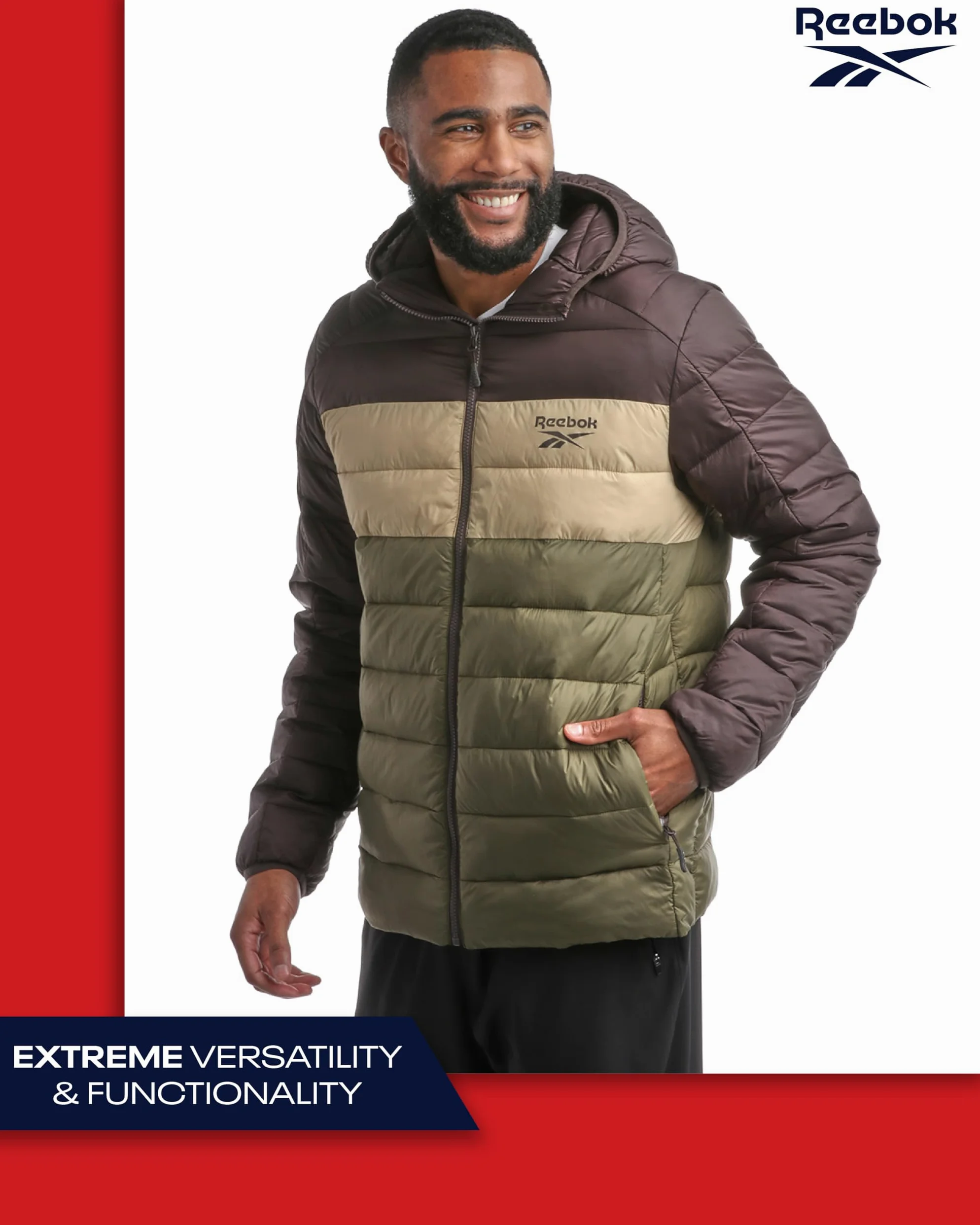 Reebok M Packabl Glacir Jkt plumas Hombre