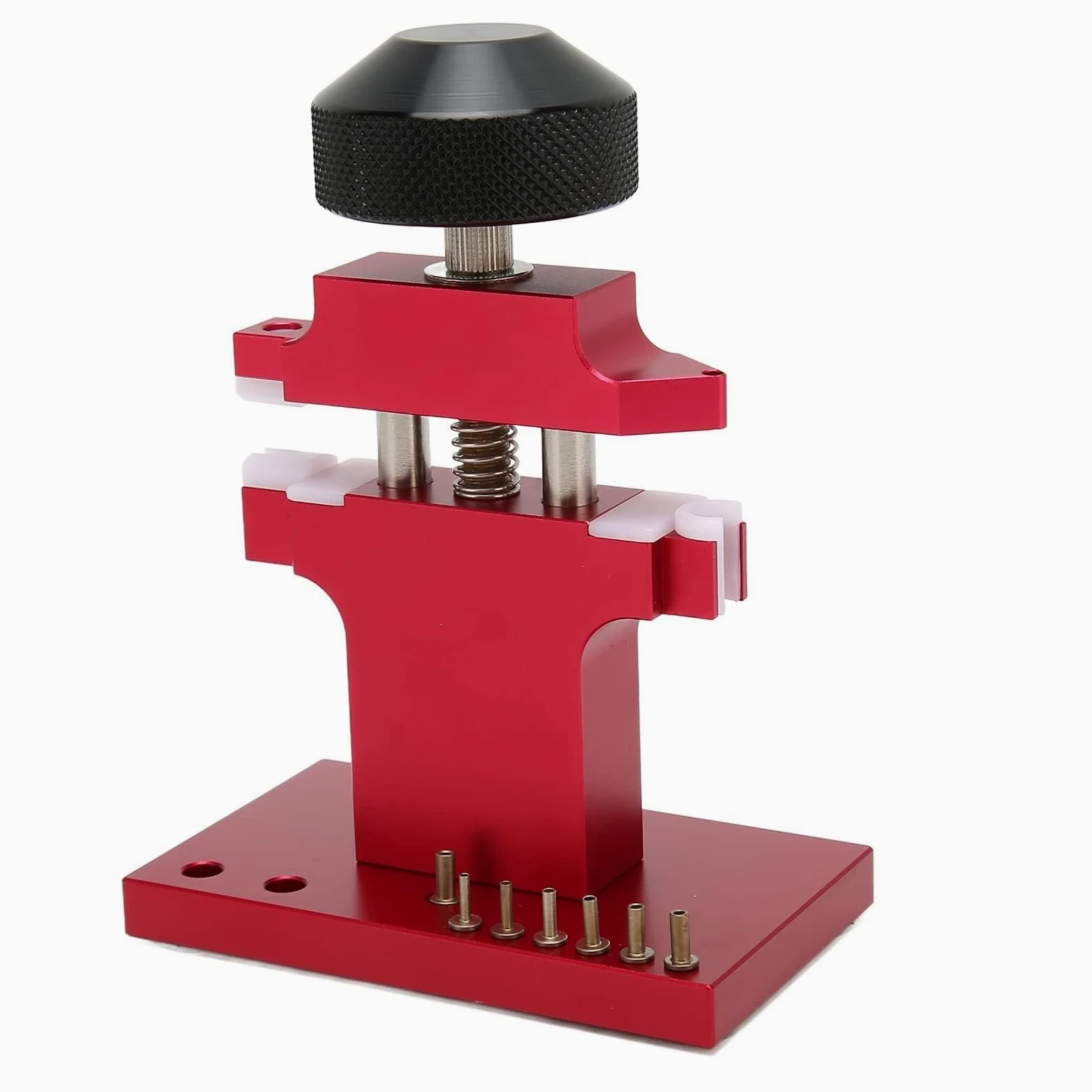 Herramienta Profesional de extracción Tubos fricción para Relojes, Extractor Reloj Metal con Mango Rojo para relojeros y Aficionados