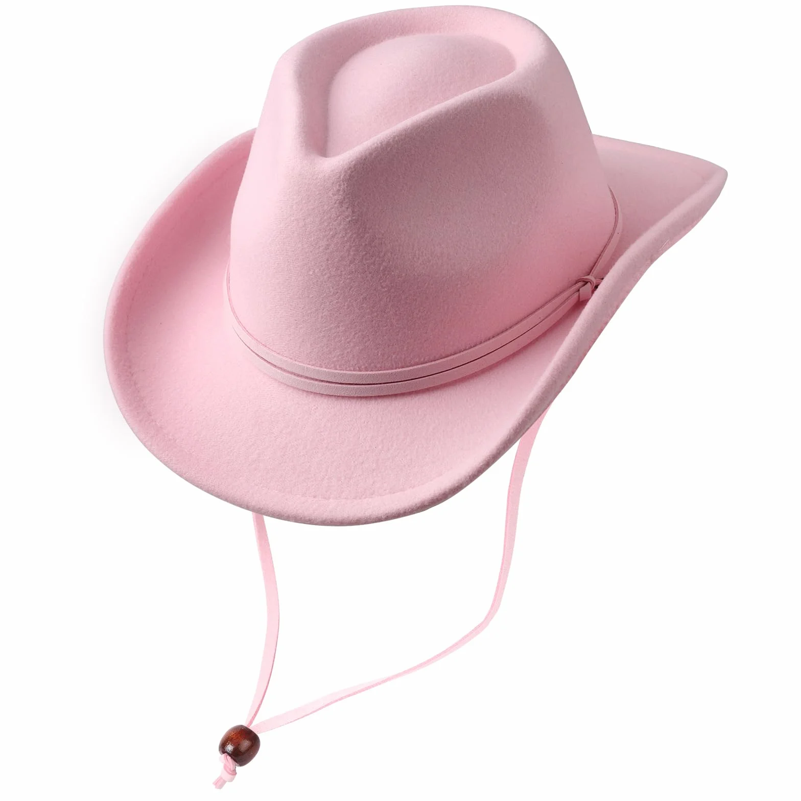 DRESHOW Sombrero Cowboy Niños Niñas Western Fedora Fieltro Hebilla de Cinturón Sombreros Retro Panamá con cordón de cuerda Unisex Enrollado Gorras para Niños 3-8 Años