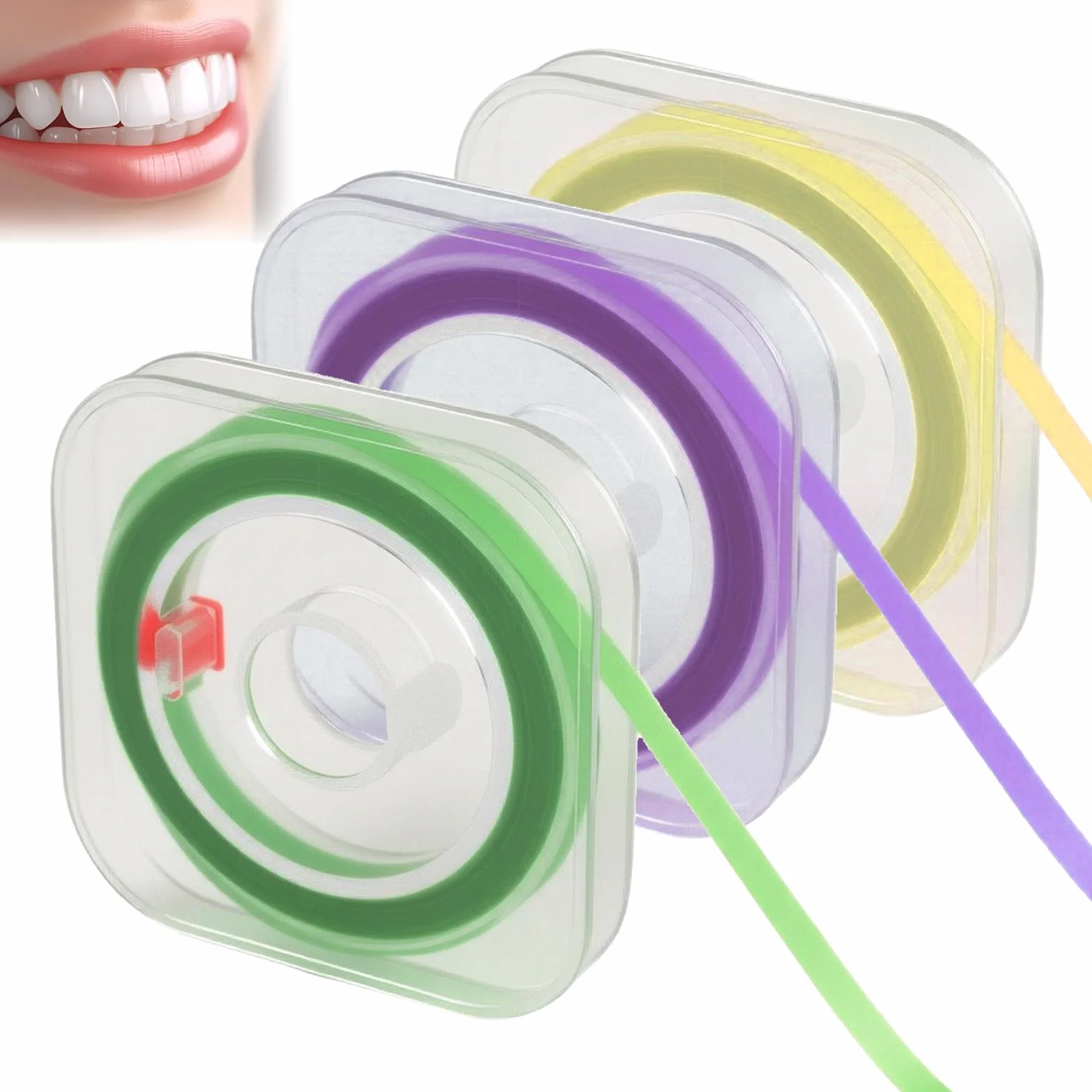Tiras Abrasivas Dentales 4 mm x 6 m, Grano Grueso Medio Fino, Limpieza Interdental