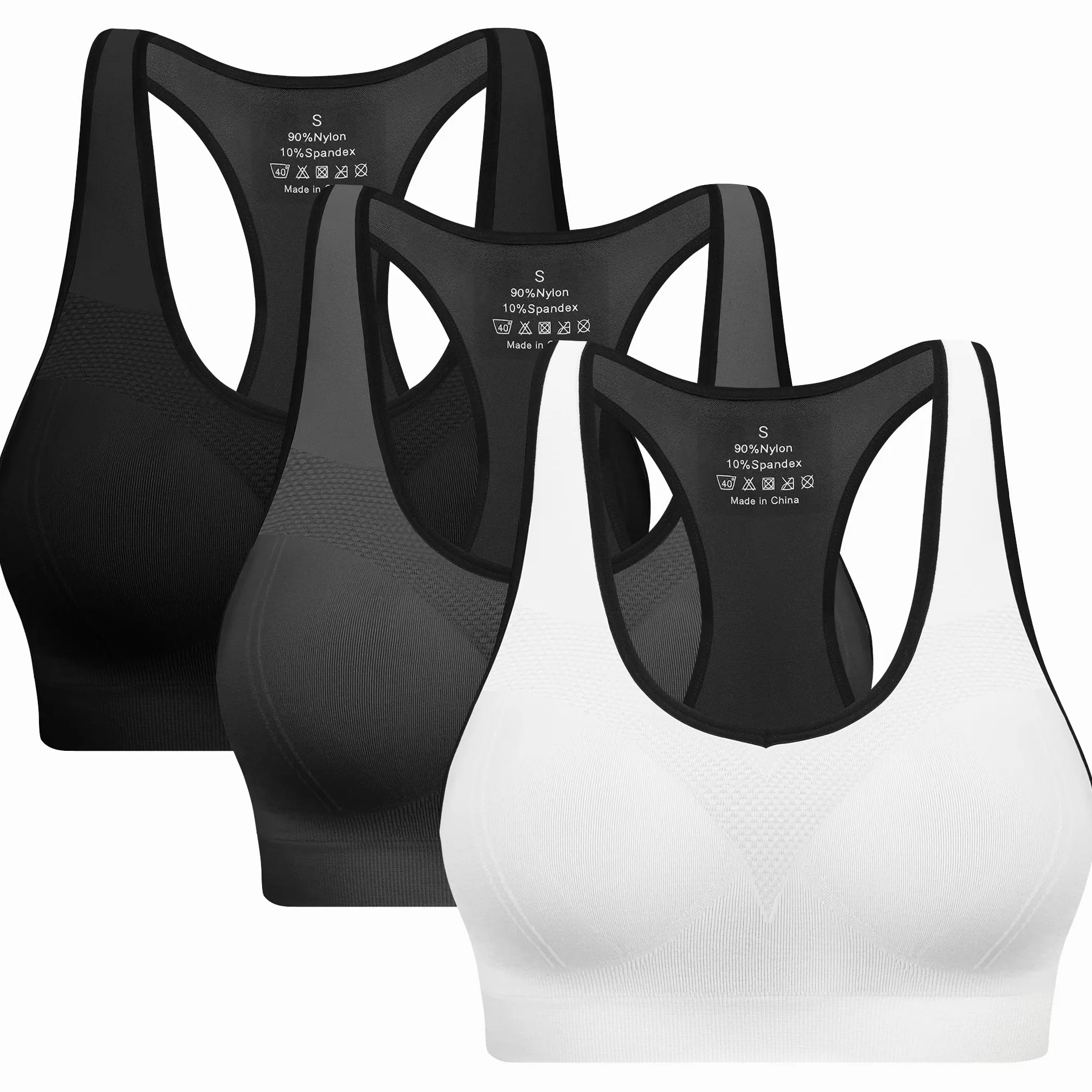 Sujetadores Deportivos de Espalda Cruzada para Mujer con Almohadillas, Camisetas sin Mangas atléticas de Alto Impacto para Yoga y Entrenamiento