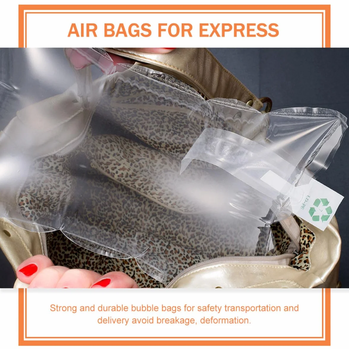 Bolsa Inflable de Aire para Embalaje 25x40 cm, 50 Unidades, Cojín Anticolisión para Protección de Paquetes