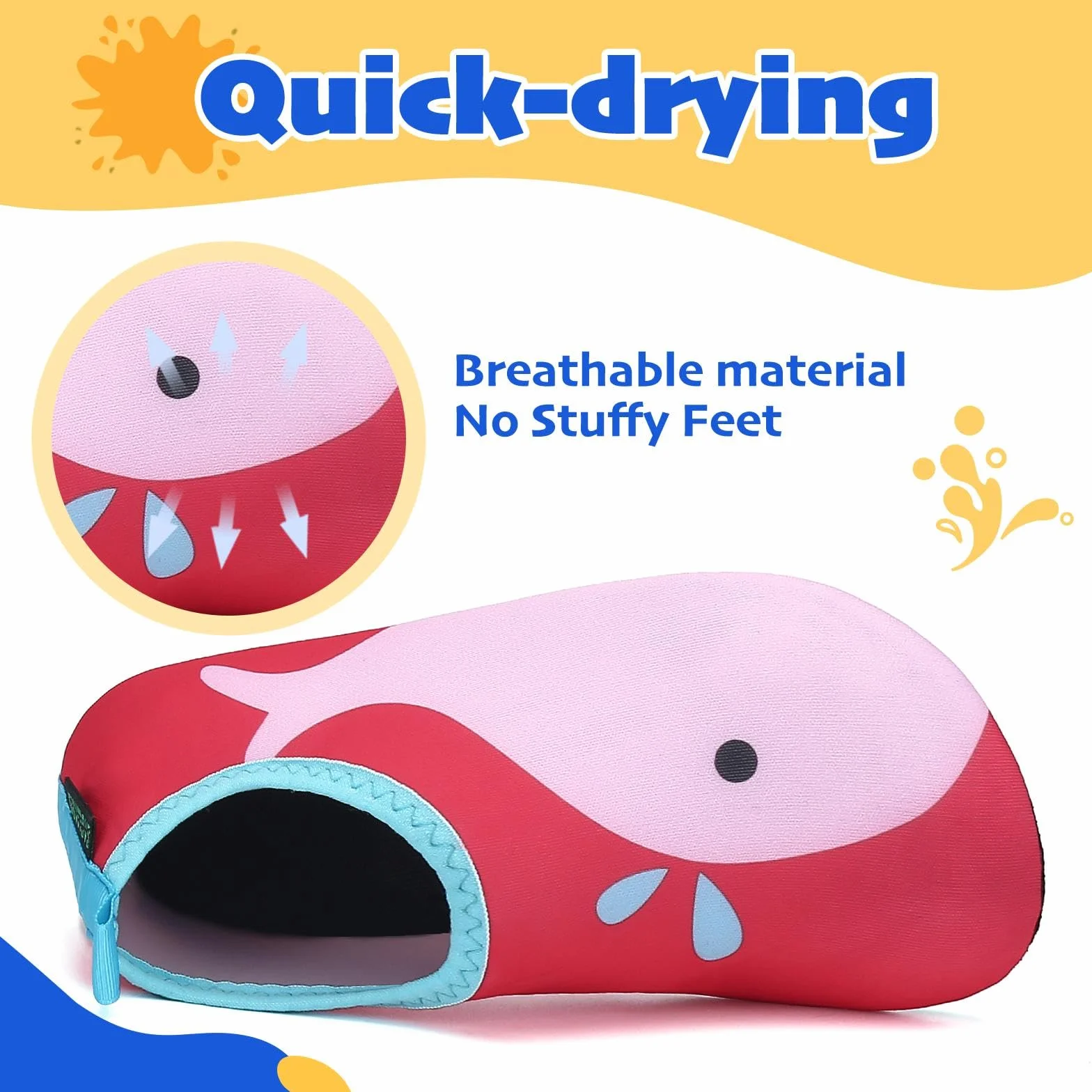 Zapatos de Agua Niños Secado Rápido Transpirable Snorkel Bucear Swim Piscina Playa