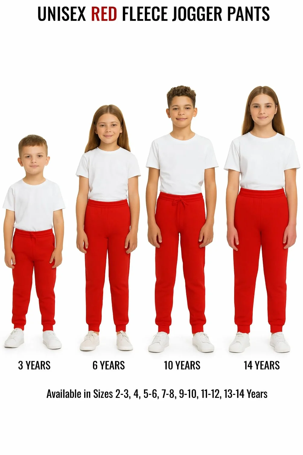 KHIM Pantalones deportivos unisex para niños y niñas