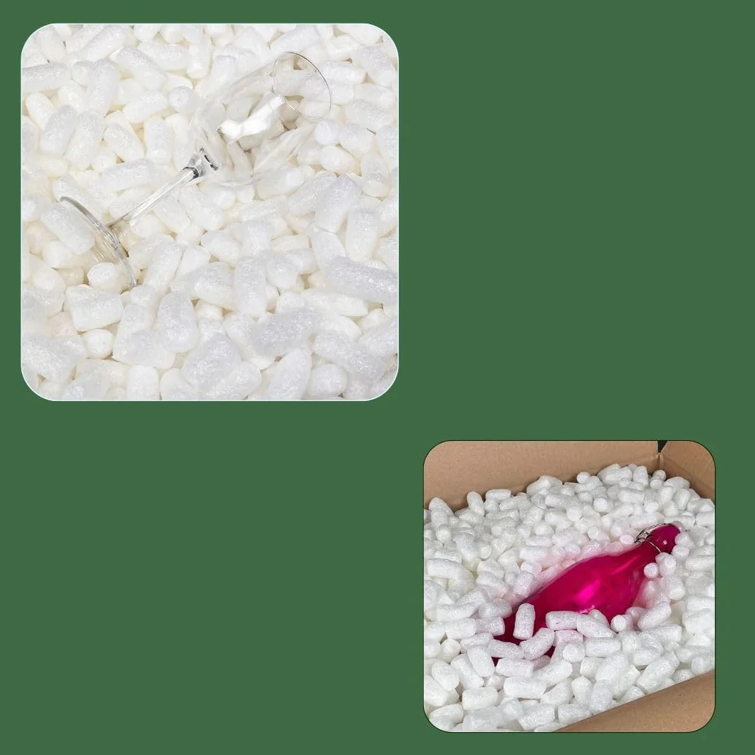 Fichas de embalaje BIO blancas biodegradables de almidón de maíz - 250 l chips acolchados