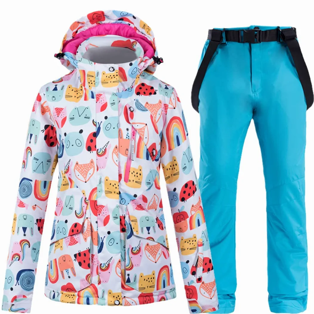 Disimlarl Chaqueta cálida de invierno y pantalones para mujer, traje de montañismo, Q2., S