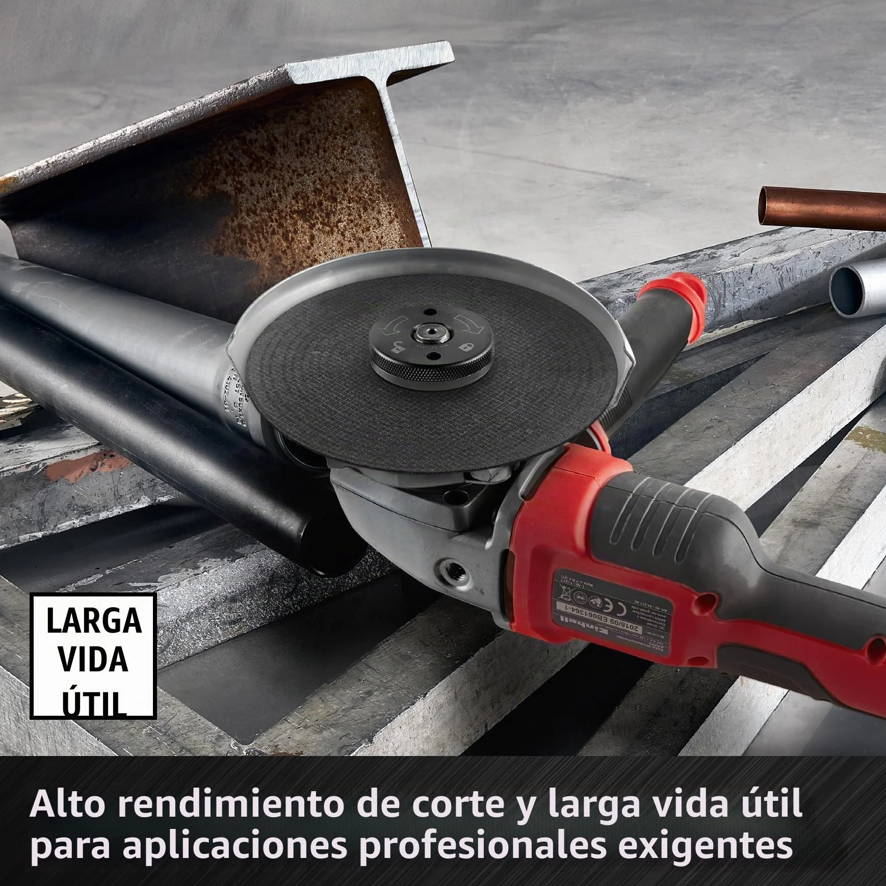 Einhell Juego de 5 discos de corte de inox y metal 115 x 1 mm