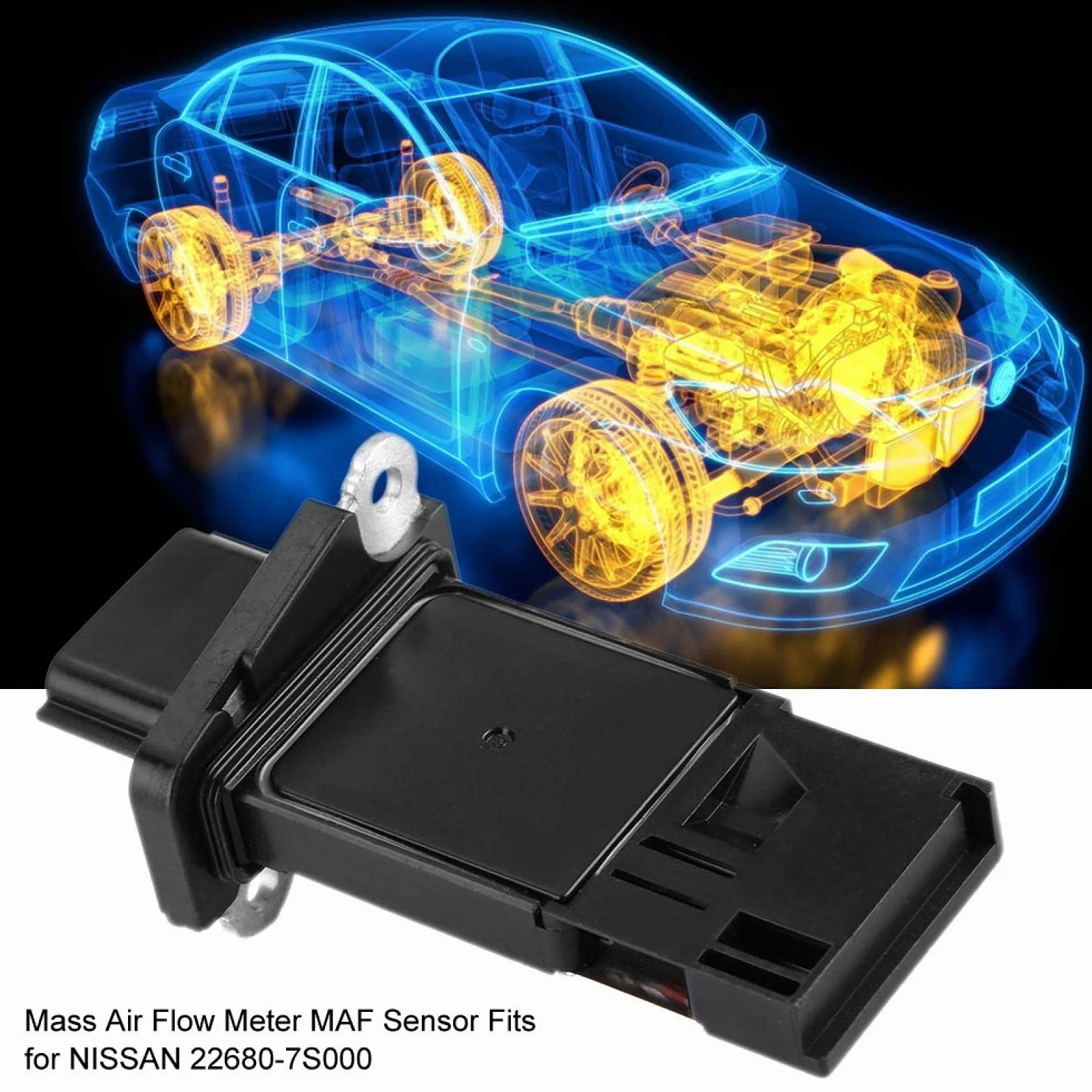 EBTOOLS Medidor de Sensor de Flujo de Aire Masivo MAF 22680-7S000 para Nissan
