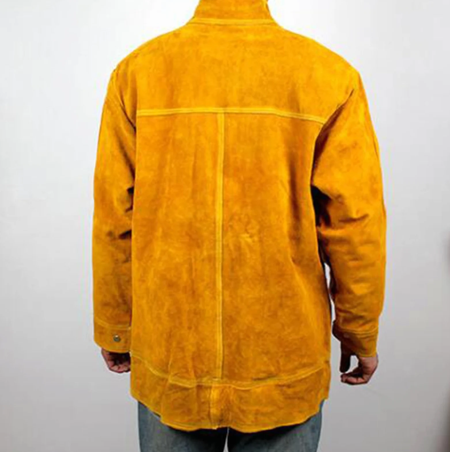 Ropa de Cuero, Abrigo Resistente, Camisas de Soldadura Resistentes al Calor y al Fuego para Hombres con herreros y carpinteros