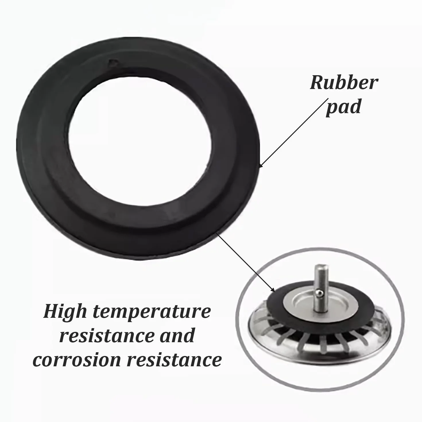 Juntas de goma para fregadero cocina 54 mm 32 mm recambio filtros cesta desagüe