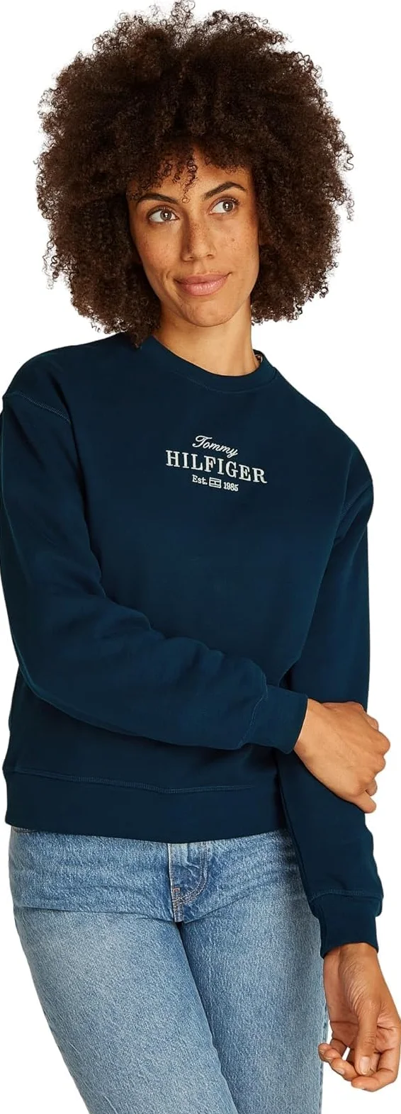 Tommy Hilfiger Sudadera Mujer Regular de algodón
