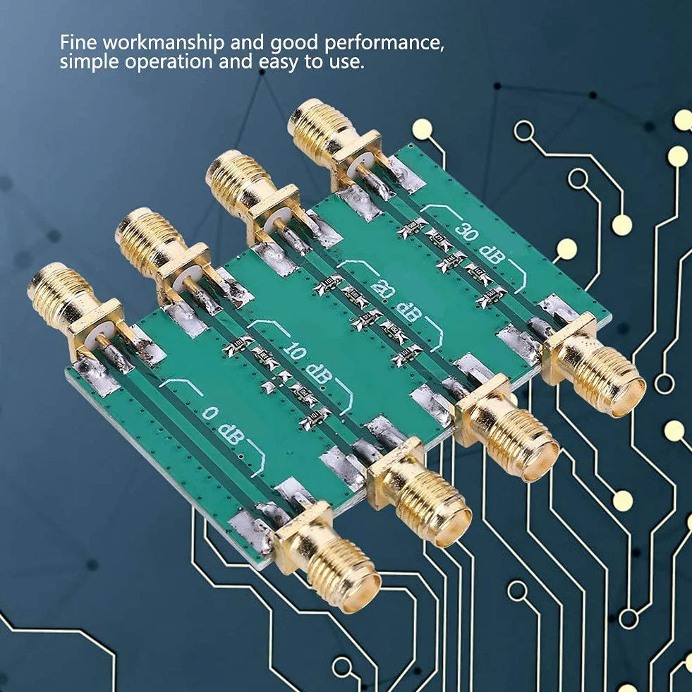 Atenuador Fijo RF DC-4.0GHz SMA Doble Cabeza Hembra para Módulos