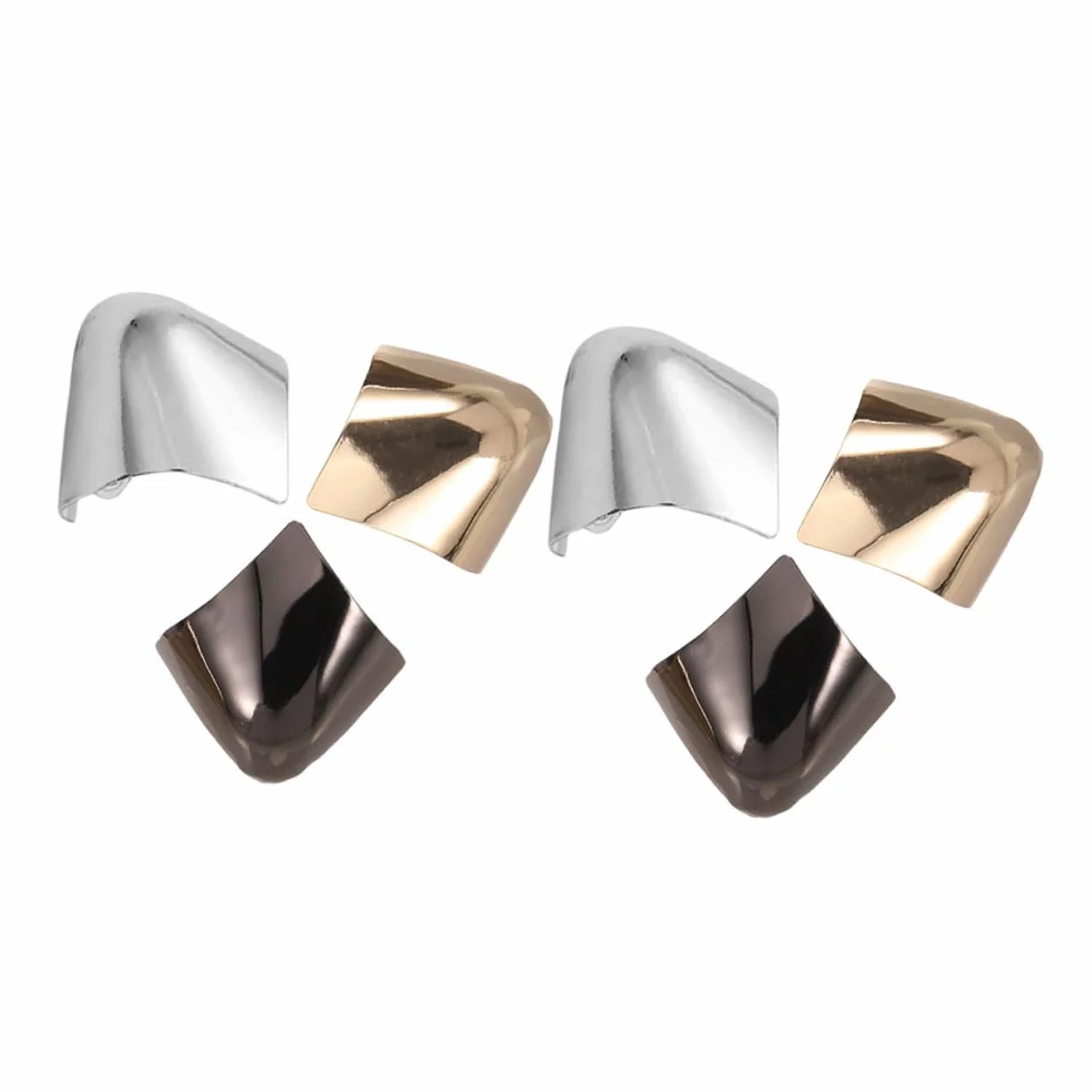 FOMIYES 3 Pares De Puntas De Talón Punteras Decorativas De Dedos De Hierro Para Pies Cubierta Protectora Para Zapatos