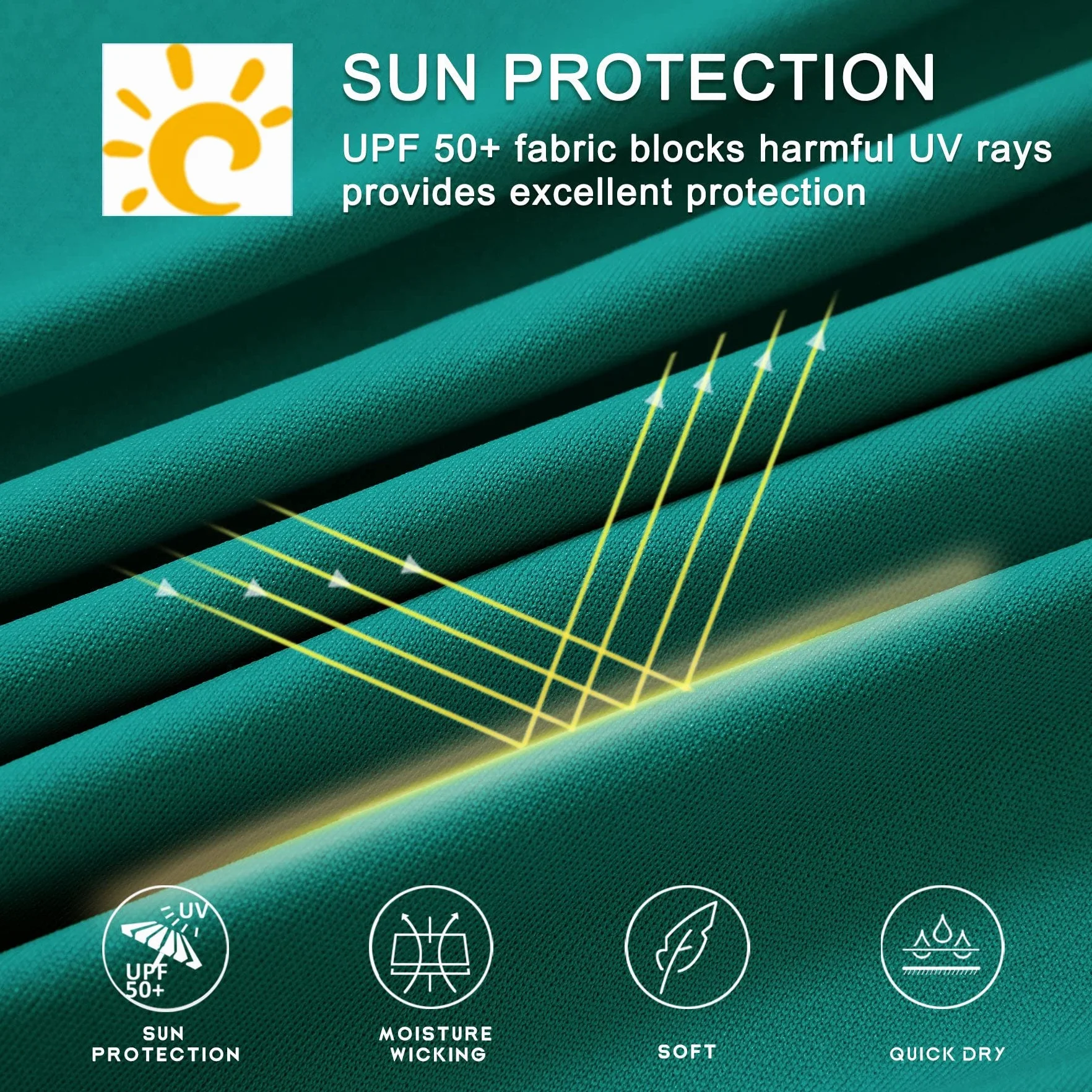 Willit Camisetas de protección solar UPF 50+ manga larga SPF UV ligera atlética correr