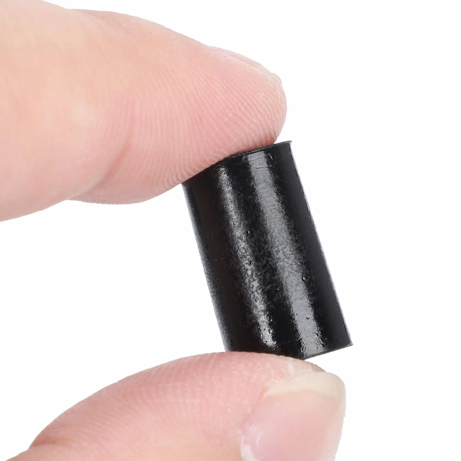 10 pares de tapas de punta de tacón alto Protector de punta de tacón alto negro CPU zapatos de poliuretano Reparación de kits de repuesto(10mm)
