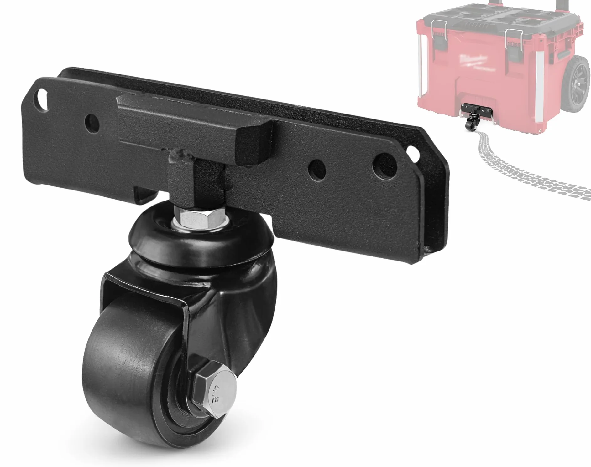 Ruedas delanteras compatibles con Milwaukee Packout, accesorios de ruedas giratorias para caja de herramientas