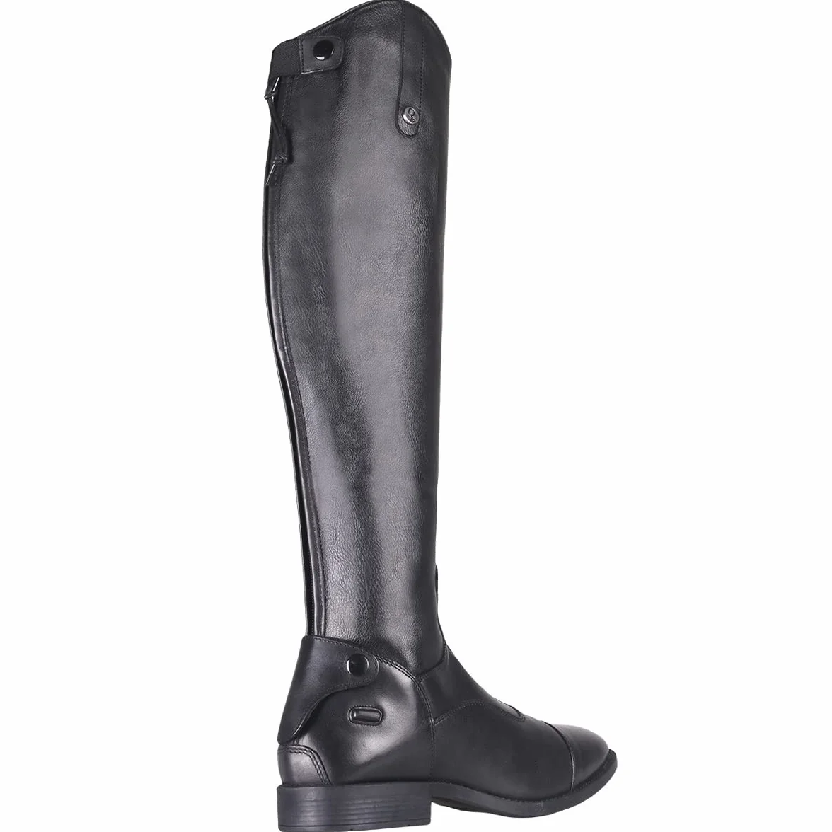QHP Hugo - Botas de equitación para hombre (piel de vacuno/poliuretano, talla 42-46), color negro
