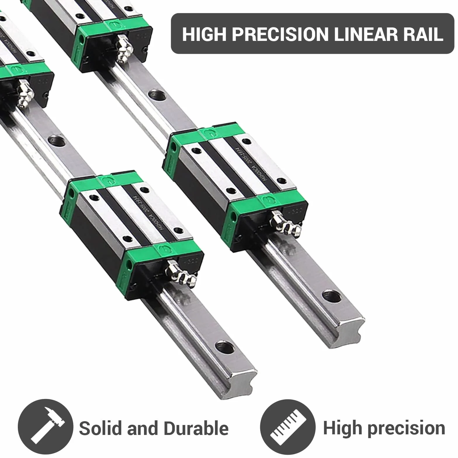 HGR20 Riel lineal 300 mm 2 guías lineales 4 HGH20CA Bloques deslizantes 20 mm impresoras 3D CNC
