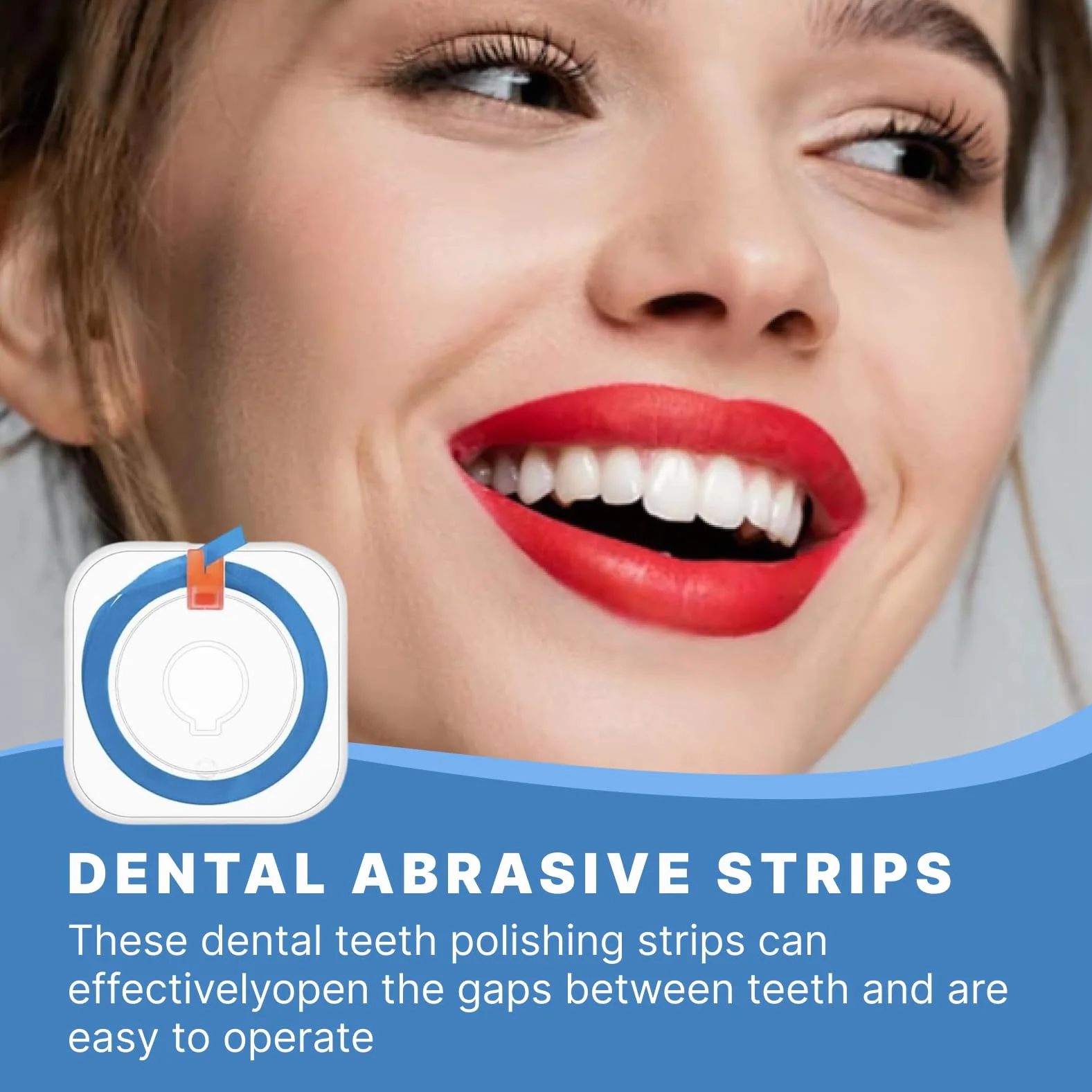 Papel de lija interdental 4 mm x 6 m, 3 rollos lila azul amarillo, para pulido dental e higiene bucal