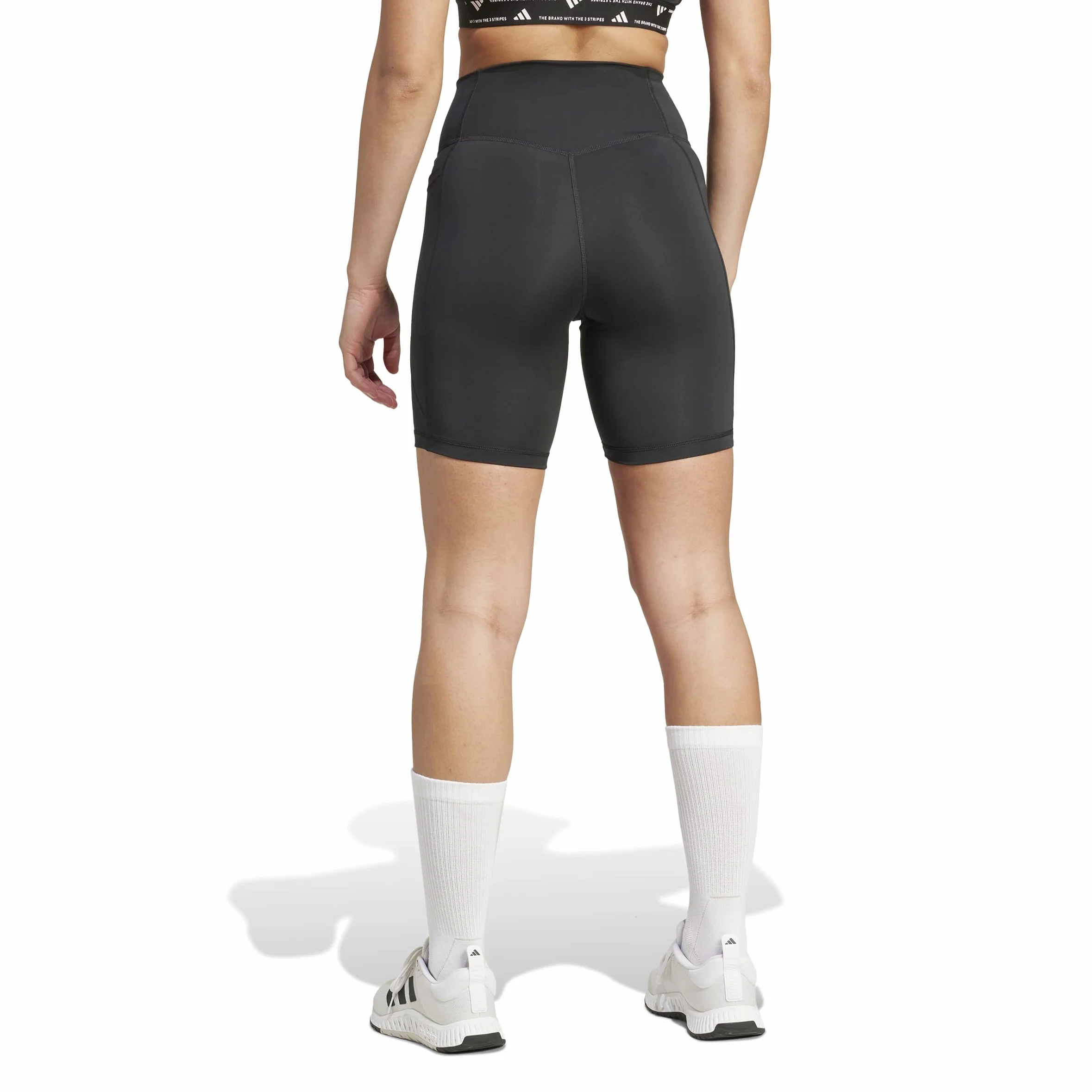 Adidas Mujer Optime Essentials Stash Pocket 7inch Short Leggings