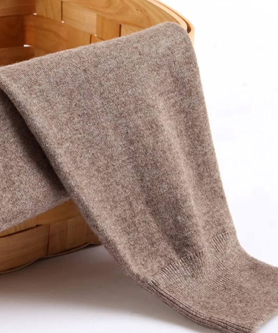 DongBao Pantalones de Ropa Interior térmica para Hombres 100% Cachemira Pantalones de Capa Base térmica
