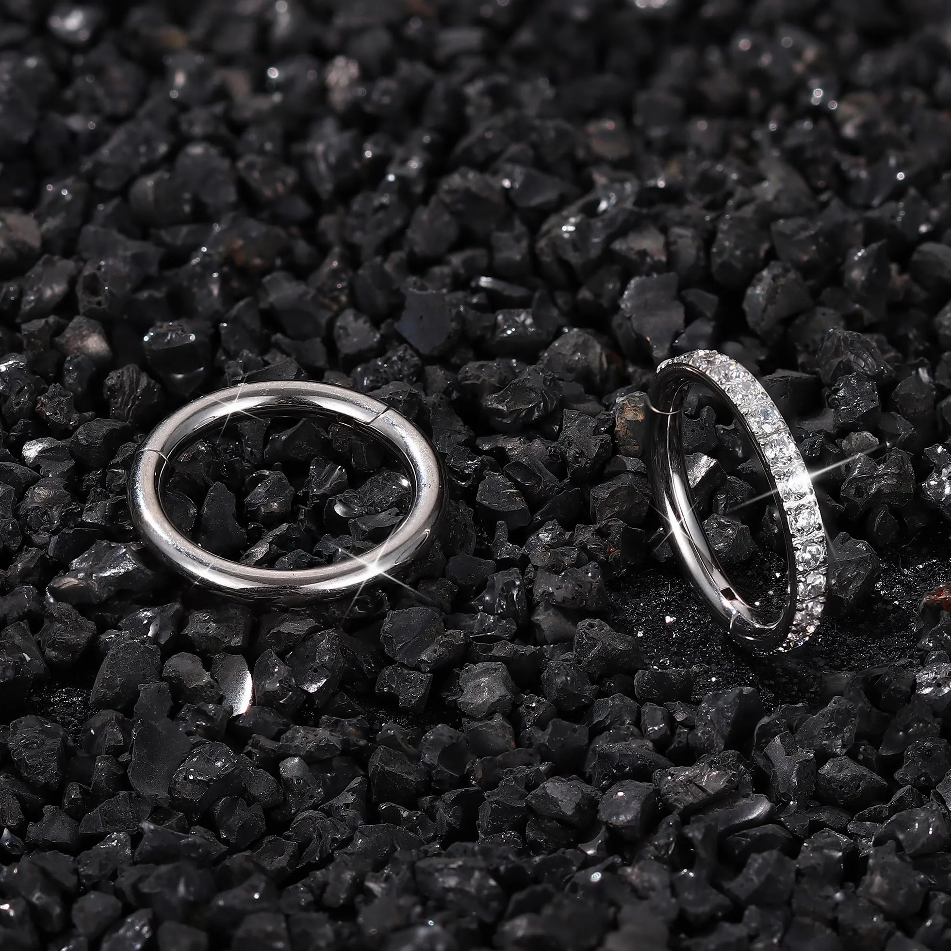 Diamday 2Pcs 14G Piercing Ombligo Acero Quirurgico Piercing Ombligo Septum Plata Mariposa Corazón Estrella Hélice Tragus Cartílago Piercings Corporal Piercings Joyas para Mujer Oro