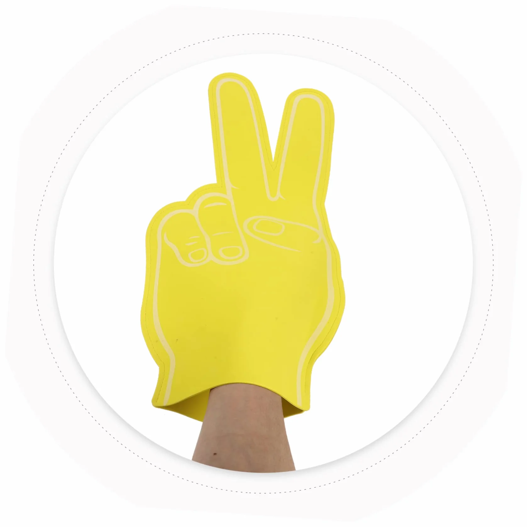 BESPORTBLE Gigante Dedo de Espuma Cinta Kinesiología Beisbol Muñequera Guantes Pre Green
