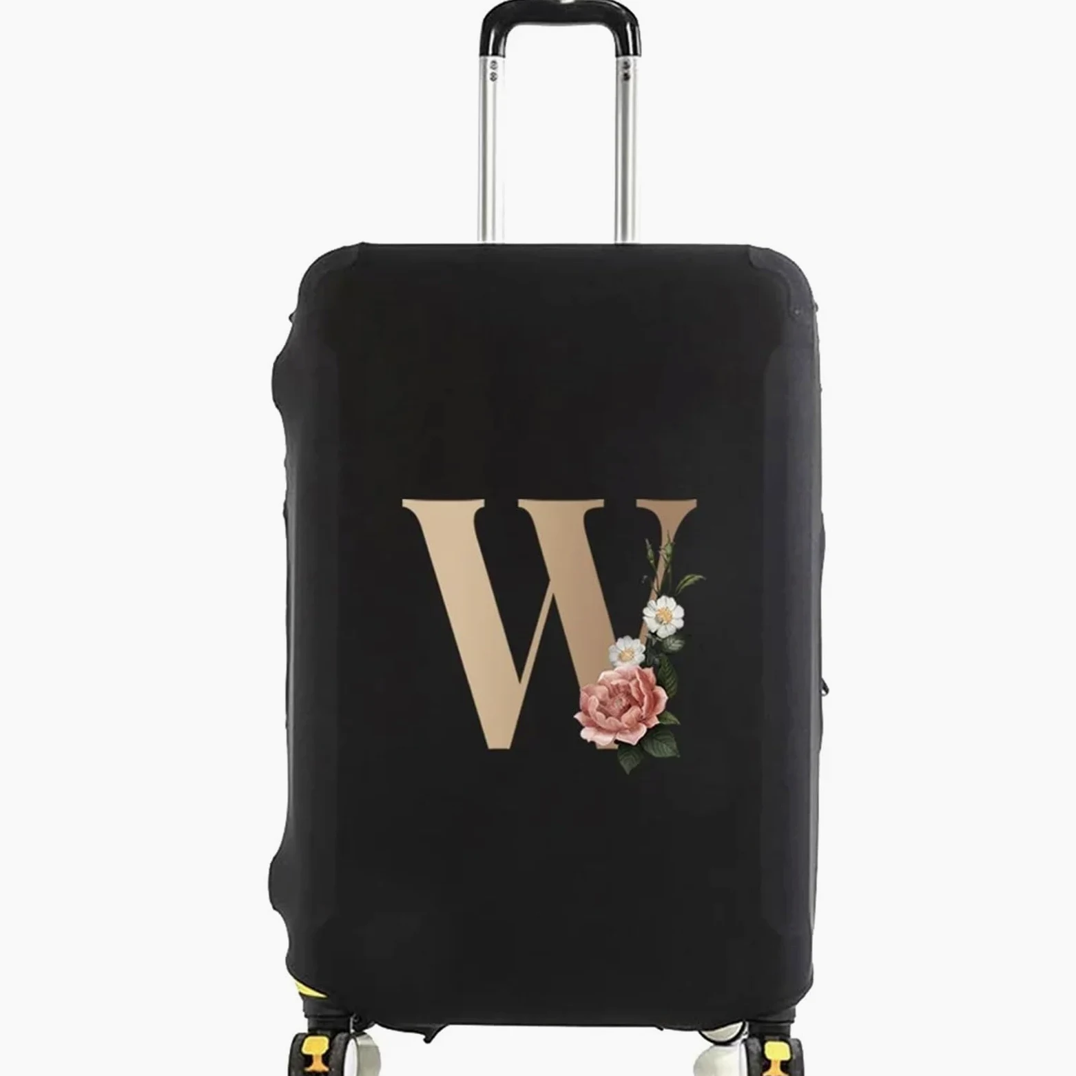 Funda Para Maleta Fundas protectoras for maletas de viaje, Protector de equipaje elástico grueso for equipaje de 18 "-28", funda bolsa de viaje con letras doradas impresas, 2 uds. Para Maletas de Viaj