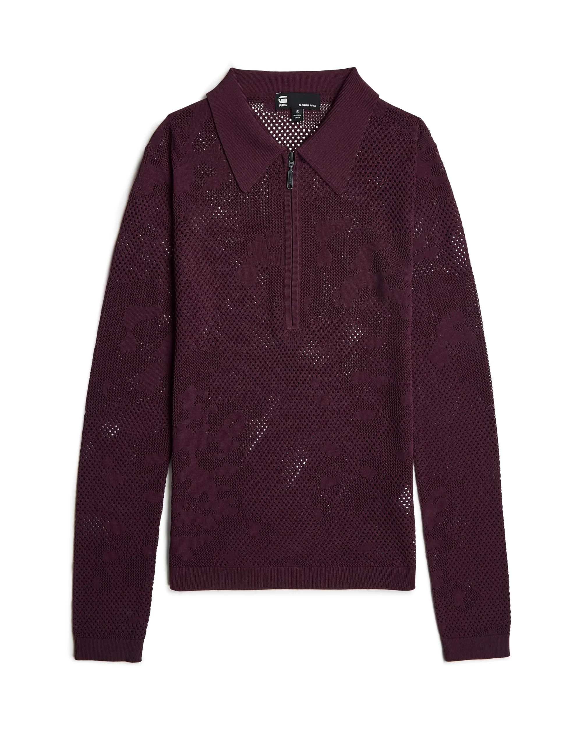 G-Star Pointelle Slim Polo Knit Wmn Sudadera Mujer