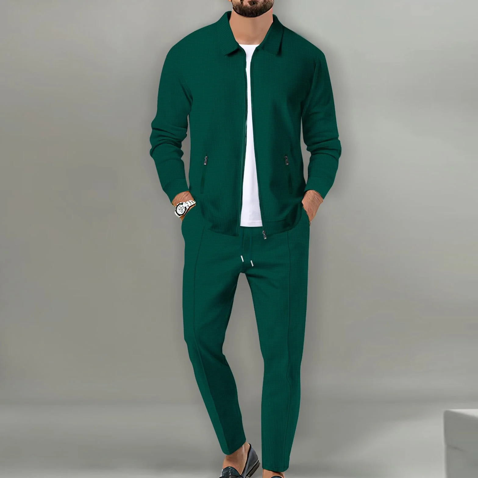 2 Piezas Juego De Sudaderas Suit Chándal Hombre Sudaderas Deportivas Top Y Juego De Trotar Deportivo Inferior Moda Traje