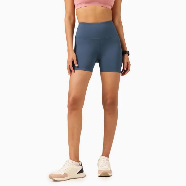 BlissClub Ultimate Shorties Lite - Pantalones cortos de gimnasio para mujer, entrenamiento, pantalones cortos deportivos, pantalones cortos de natación y faja moldeadora para abdomen, cintura alta y