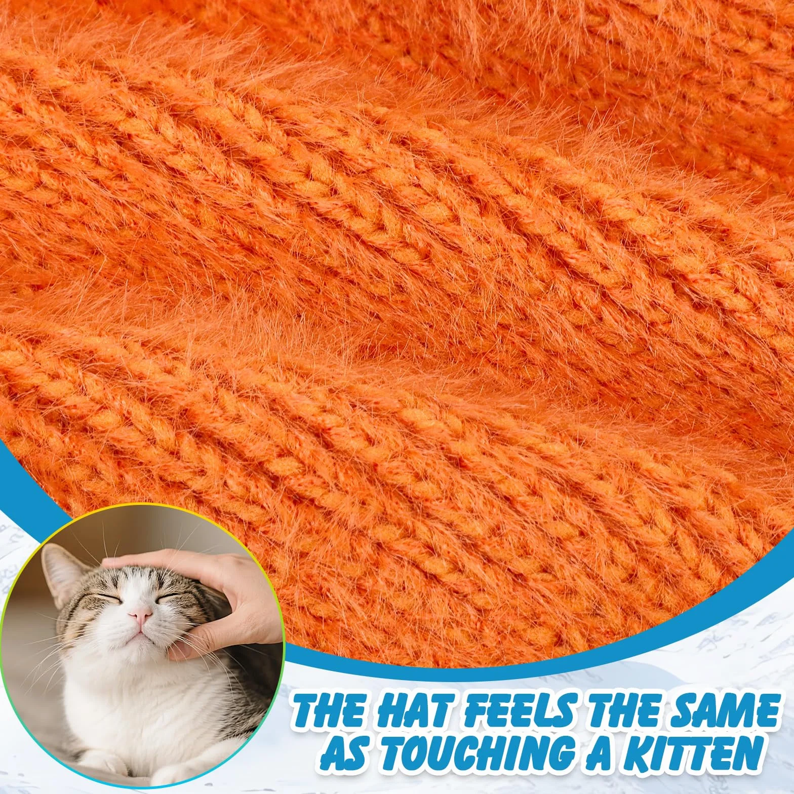 Lindo Orejas de Gato Gorros de Punto para 3-12 Años Niño Niñas, Las Orejas Térmicos Sombrero de Invierno Suave Amigable Cálido A Prueba de Viento Beanie Gorras para Actividades al Aire Libre