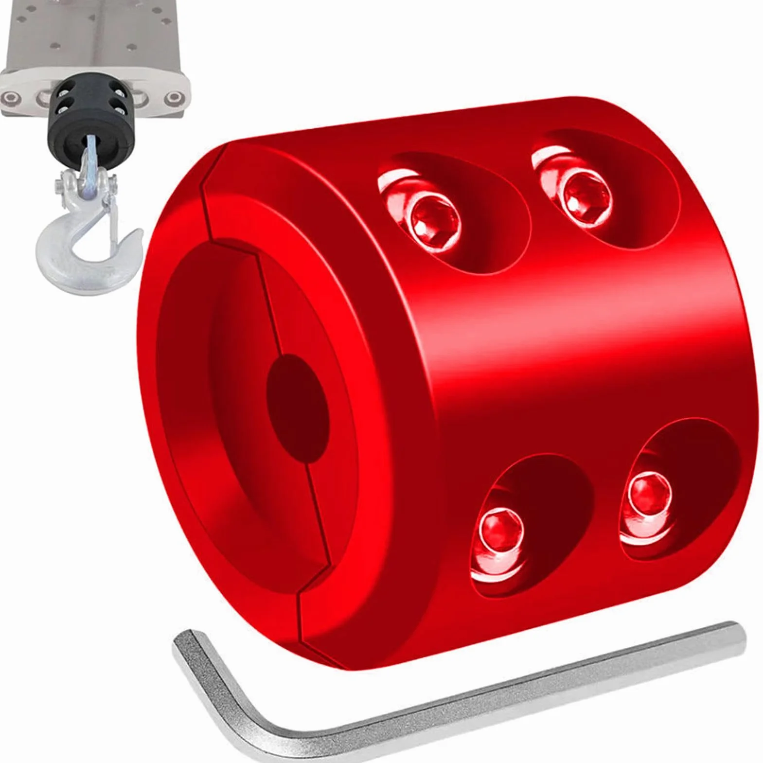 Tope de gancho para cable ATV - Protector de cable de goma duradero, accesorio de modificación de coche