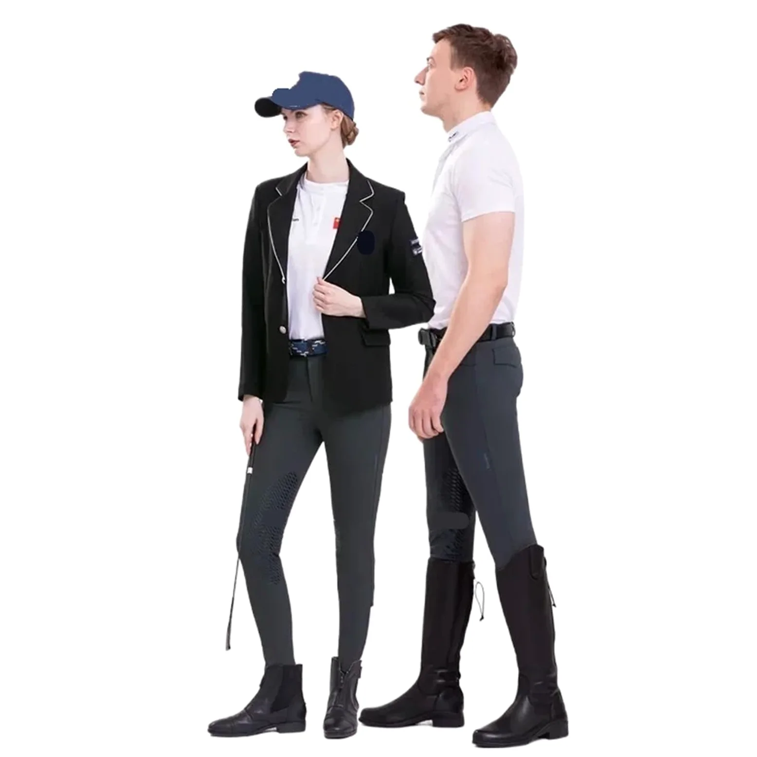 Pantalones Montar a Caballo Mujer Pantalones de Caballo Unisex Silicona for Montar a(Blue,36)